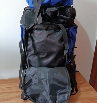 Mochila Trekking 90L Azul Impermeable - Nueva
