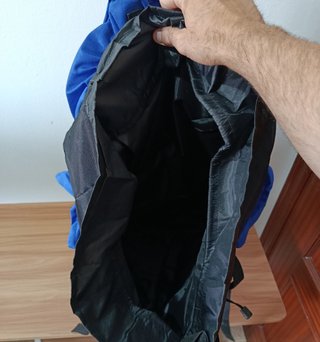 Mochila Trekking 90L Azul Impermeable - Nueva