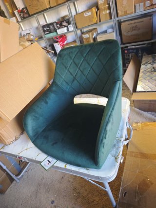 Juego 2 Sillas Comedor Terciopelo Verde