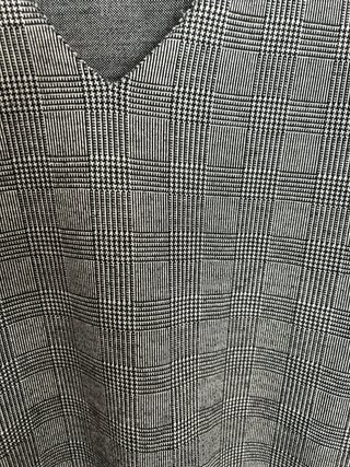 Vestido gris cuadros T. L