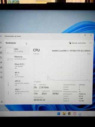 ASUS TUF Gaming F15 i7-10750H GTX 1650 16GB 1TB