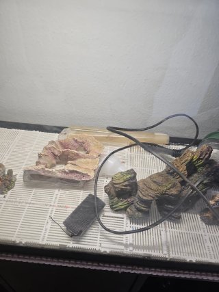 Acuario con mueble negro 84L