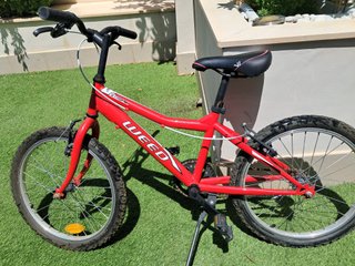Bicicleta de montaña infantil roja WEED Extreme 20