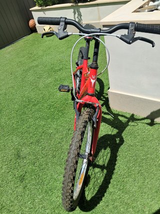 Bicicleta de montaña infantil roja WEED Extreme 20