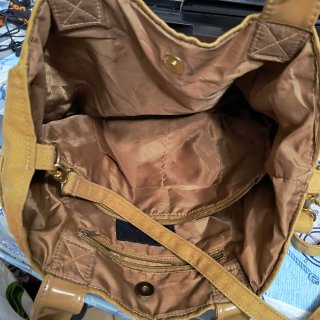 Borsa Pinko marrone con paillettes