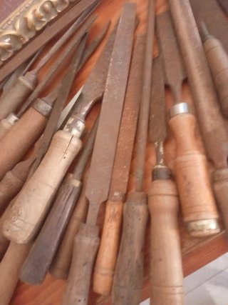 Lote de 30 herramientas de carpintería