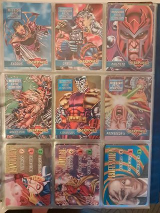 Lote 30 Cartas Overpower Marvel X-Men CCG TCG