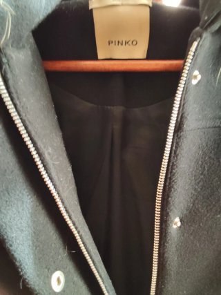 Abrigo Pinko Lana Negro Talla M