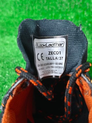 Zapatillas de seguridad negras, BlockLeather
