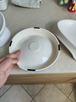 Set 3 Ciotole Cibo Gatti Bianco