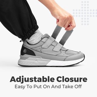 FitVille Zapatos Deportivos Extra Anchos Gris