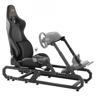 Soporte de Volante de Carreras para Logitech G923/G920/G29, Cockpit de Simulador de Conducción de Acero de Alta Resistencia - Thrustmaster T248P, Altura del Soporte del Volante Ajustable y Ángulo ...