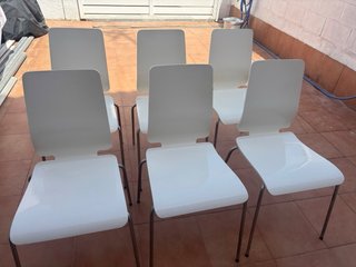 Sillas Ikea Gilbert Blancas (6 unidades)