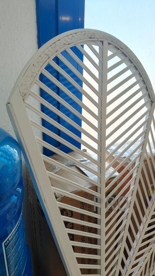 Cabecero Cama Madera Bambú Blanco