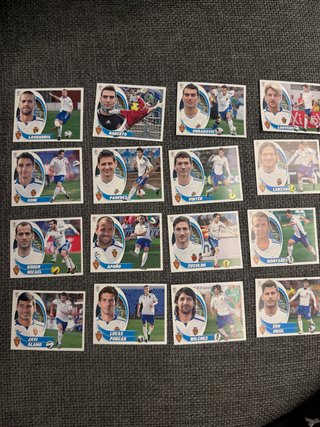 16 cromos Real Zaragoza 2012/13