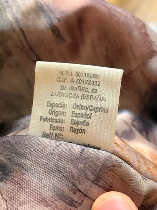 Chaqueta Piel Vintage Medinapiel Marrón Talla 52