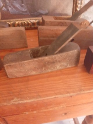 Cepillos de carpintería antiguos de madera