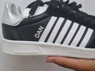 Zapatillas DSQUARED2 Negras y Plateadas Nuevas