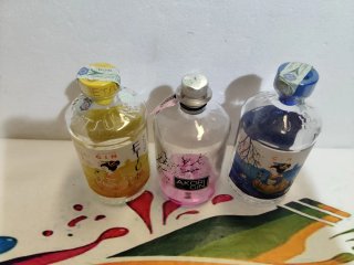3 Bottiglie Vuote Gin Giapponese
