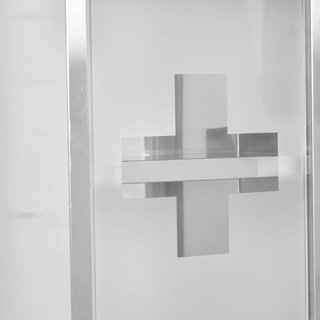 Armario de Medicamentos, Caja de Medicamentos de Acero con Puerta de Vidrio, 3 Estantes y 2 Llaves, 20X12X58Cm