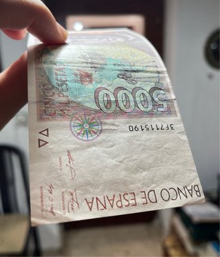 Lote 5 Billetes 5000 Pesetas 1992 Cristóbal Colón