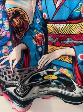 Camicia uomo fantasia geishe