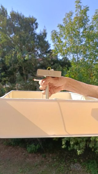 Lámpara de techo cuadrada beige
