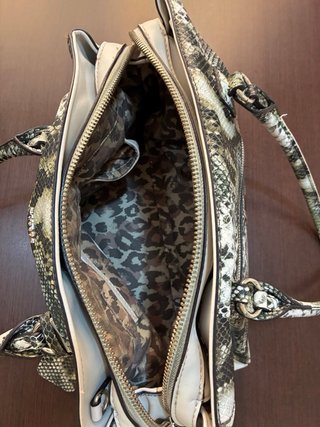 Bolso Guess Mujer Piel Serpiente Beige/Verde