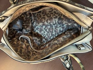 Bolso Guess Mujer Piel Serpiente Beige/Verde