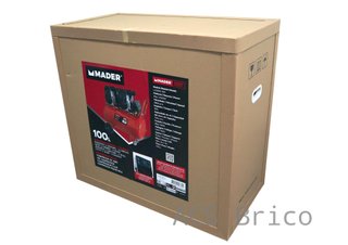 Compresor de Aire Silencioso con LCD 100L - 6 Hp - 09389 - Mader