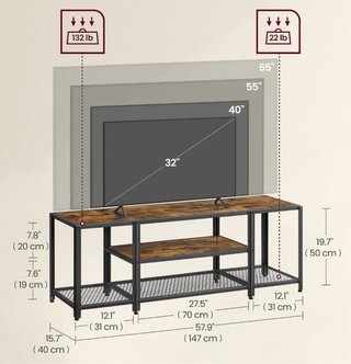 Mueble TV estilo rústico