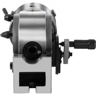 Cabezal de División de Precisión BS-0, Cabezal de División Horizontal con Chuck de 3 Garras, Tailstock MT2, Cabezal de División Semi Universal BS-0 de 12.7 cm para Máquina Fresadora Corte de Engra...