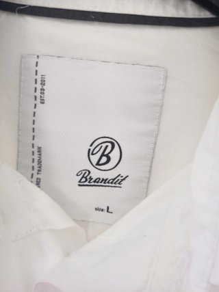 Camicia maniche lunghe Brandit bianca