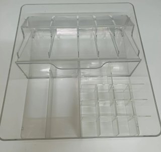 Organizador de baño acrílico transparente