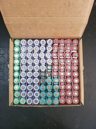 Lotto 100pz Batterie 18650 Recuperate