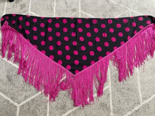 Falda flamenca y mantoncillo lunares talla S