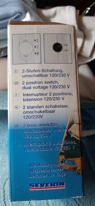 Phon da viaggio Severin 1200W/600W