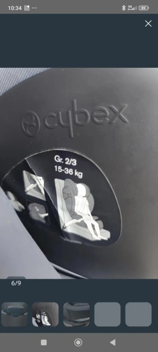 Silla coche Sirona Grupo 2/3. 15-36 Kg. Con Isofix