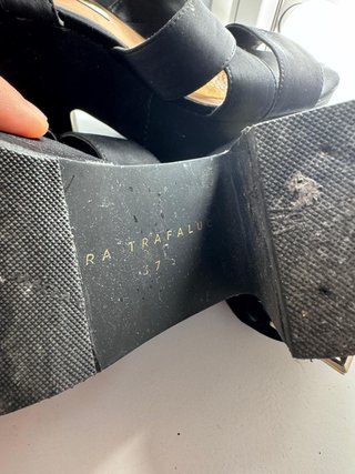 Sandalias Plataforma Zara Trafaluc Negras