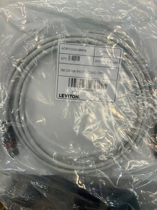Cable Red Cat 6A 2m Gris Leviton