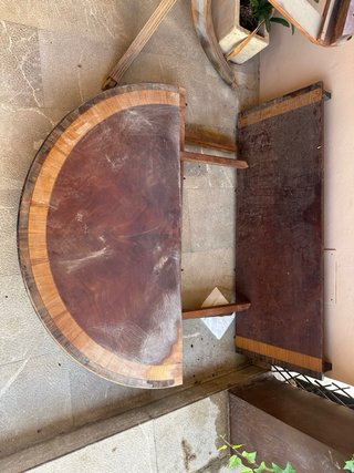 Mesa de madera extensible para restaurar