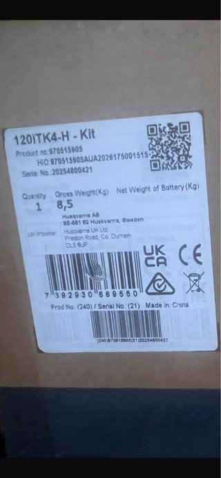 Cortasetos HUSQVARNA 120ITK4+H Kit Ref.05970515905