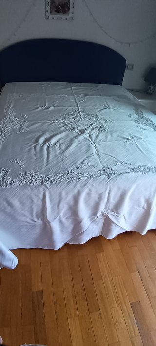 Copriletto Artigianale Cotone e Seta
