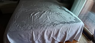 Copriletto Artigianale Cotone e Seta