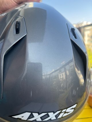 Casco Moto Axxis Spike Gris Casi Nuevo