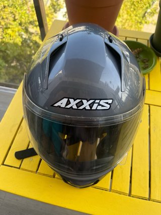 Casco Moto Axxis Spike Gris Casi Nuevo