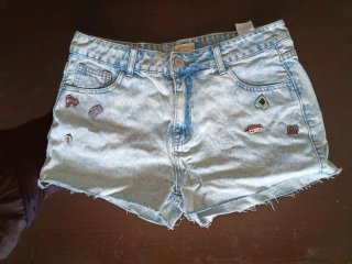 Shorts vaqueros mujer 100% algodón