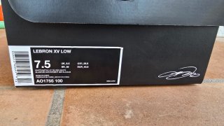 Nike LeBron XV Low Blanco Plata Metálico