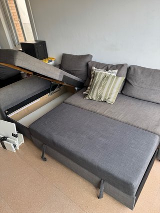 Sofá Cama IKEA Chaiselong Gris