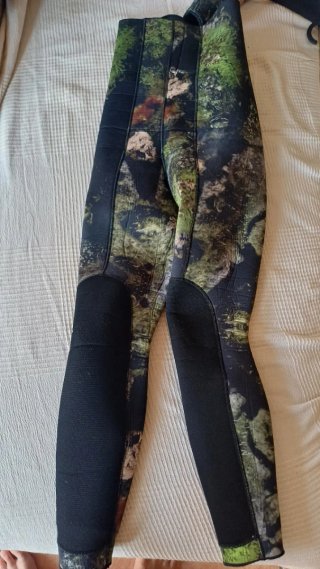 Traje de neopreno pesca camuflaje 7-5mm